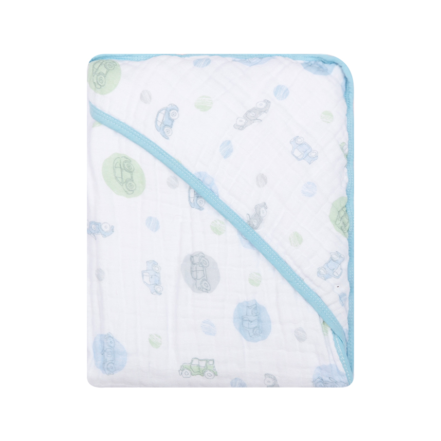 Toalha Com Capuz Bebê Papi Soft Estampa Carrinho Toalha Com Capuz Bebê Papi Soft Estampa Carrinho