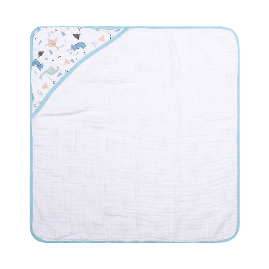 Toalha Com Capuz Bebê Papi Soft Estampa Dinossauro Toalha Com Capuz Bebê Papi Soft Estampa Dinossauro