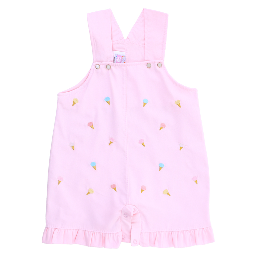 Banho De Sol Bebê Din Don Bordado Sorvete Com Babado