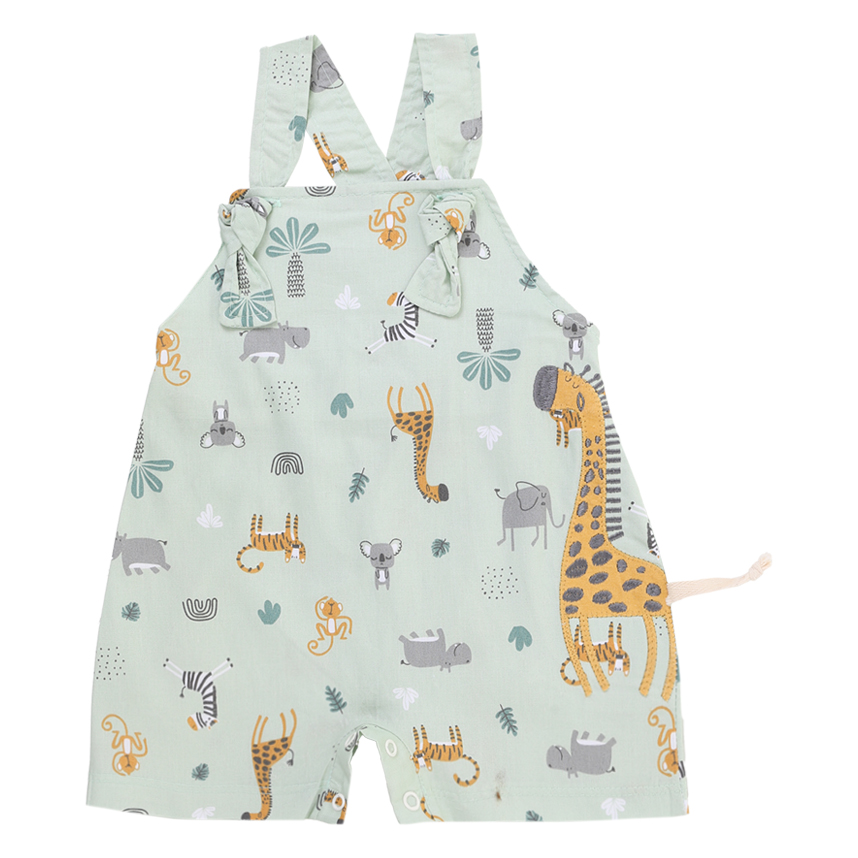 Banho De Sol Bebê Din Don Estampa Safari Bordado Girafa Banho De Sol Bebê Din Don Estampa Safari Bordado Girafa