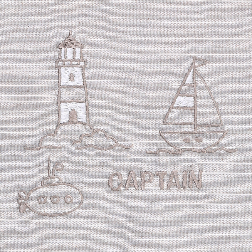 Banho De Sol  Din Bebê Don Bordado Submarino E Barco