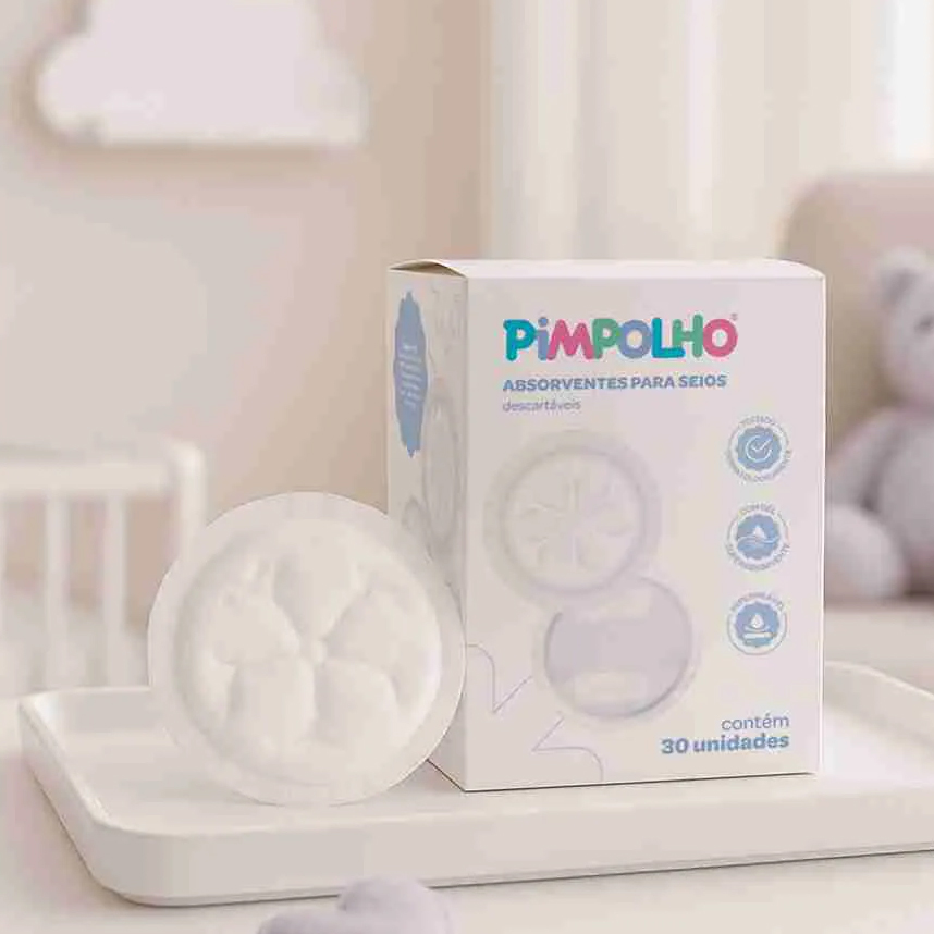 Absorvente Para Seios Pimpolho Com 30 Absorvente Para Seios Pimpolho Com 30