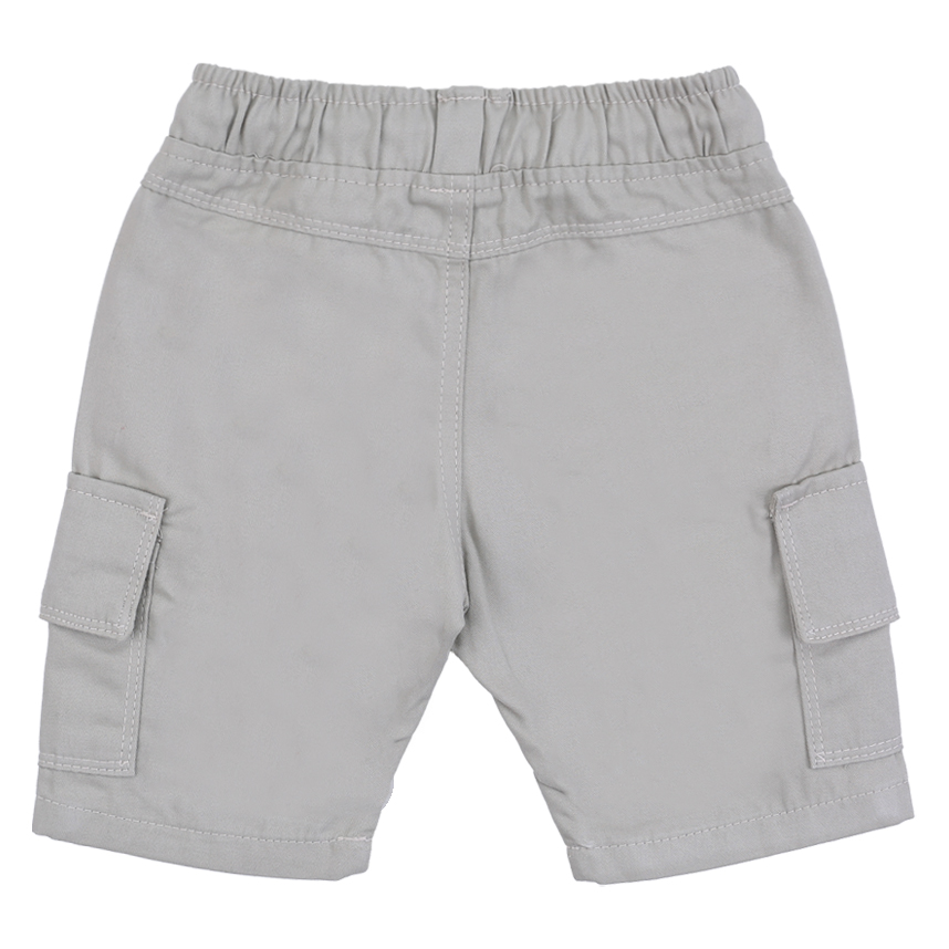 Bermuda Infantil Articolare Em Sarja Bolso Cargo Areia Bermuda Infantil Articolare Em Sarja Bolso Cargo Areia