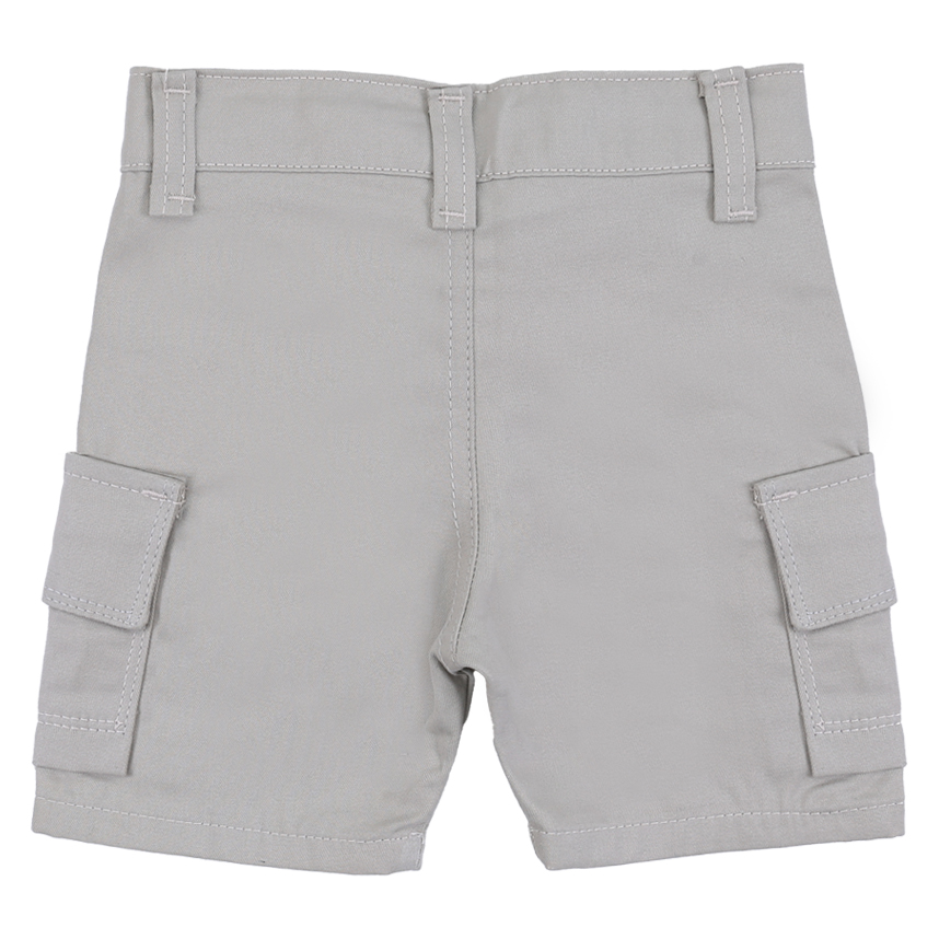 Bermuda Infantil Articolare Em Sarja Bolso Cargo Areia Bermuda Infantil Articolare Em Sarja Bolso Cargo Areia
