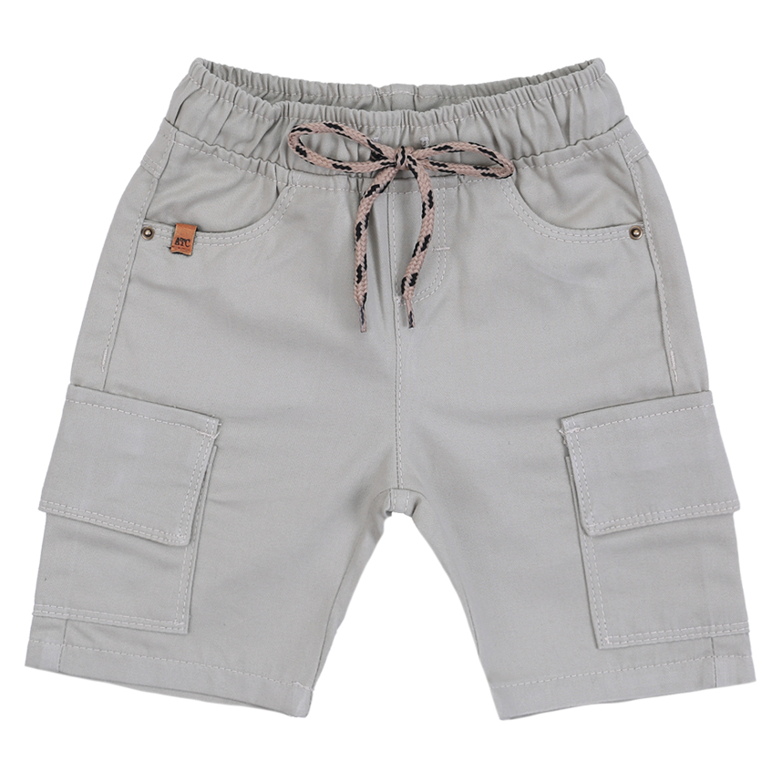 Bermuda Básica Juvenil Articolare Em Sarja Cargo Areia