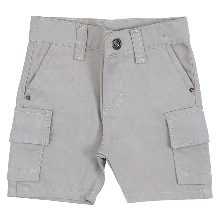 Bermuda Básica Juvenil Articolare Em Sarja Cargo Areia