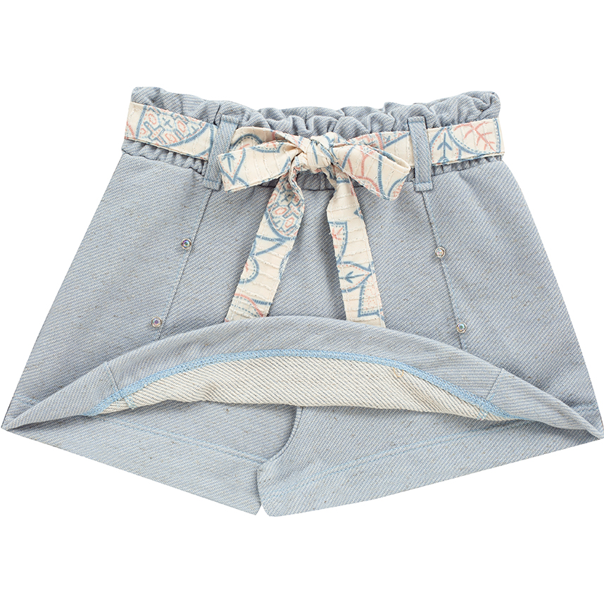 Conjunto Infantil Kiki Blusa Alcinha Estampada E Short Saia