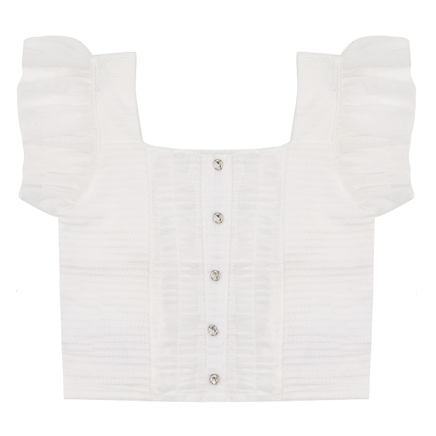 Conjunto Infantil Kiki Blusa Alcinha Tule e Short Saia Conjunto Infantil Kiki Blusa Alcinha Tule e Short Saia