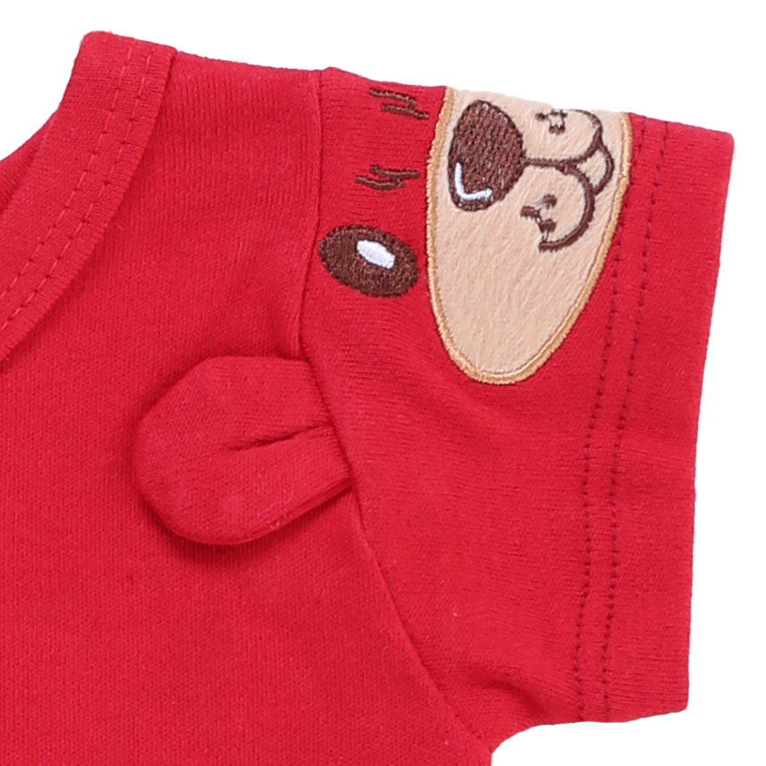 Banho De Sol Bebê Baby Bee Manga Bordado Urso Detalhe Orelha Banho De Sol Bebê Baby Bee Manga Bordado Urso Detalhe Orelha