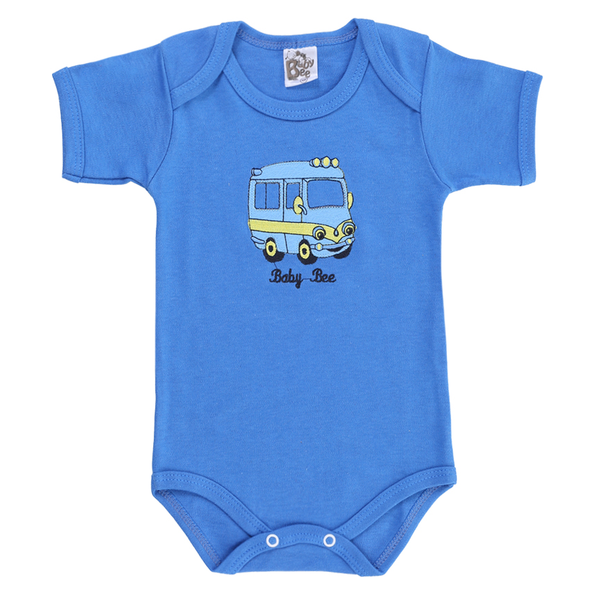 Kit Body Bebê Baby Bee Manga Curta Carros 3 Peças Kit Body Bebê Baby Bee Manga Curta Carros 3 Peças