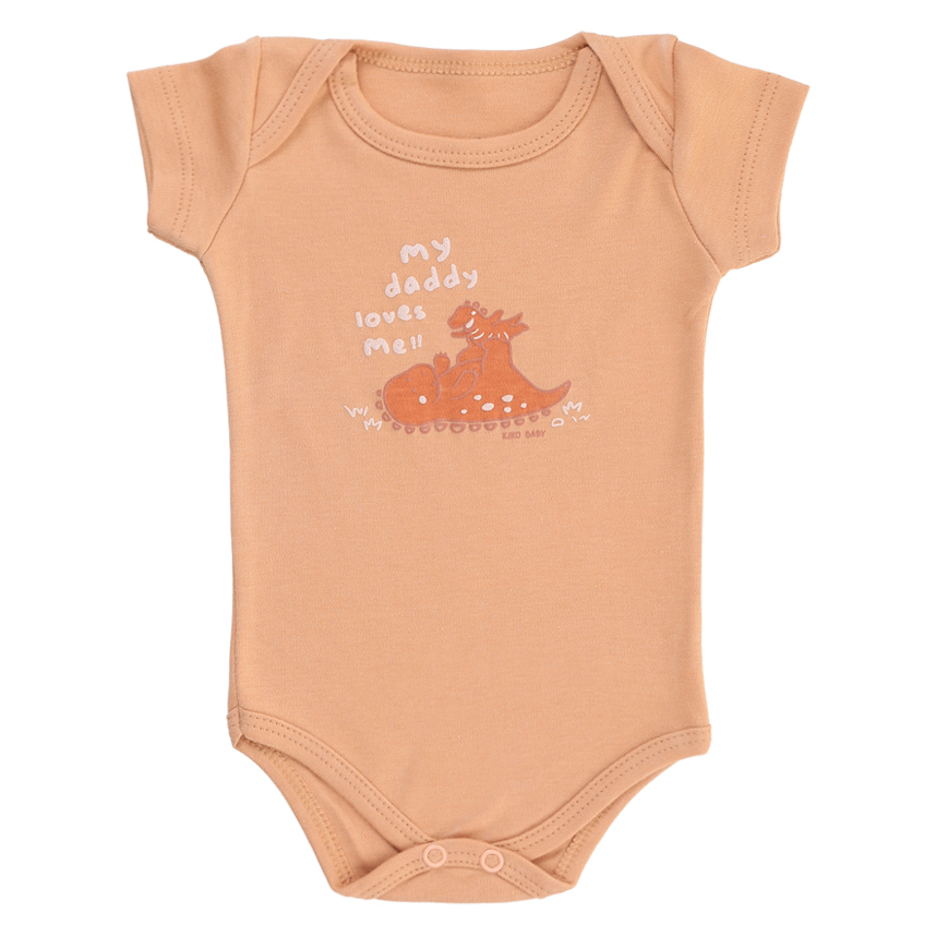 Kit Body Bebê Kiko Manga Curta Estampa Dinossauros 3 Peças Kit Body Bebê Kiko Manga Curta Estampa Dinossauros 3 Peças