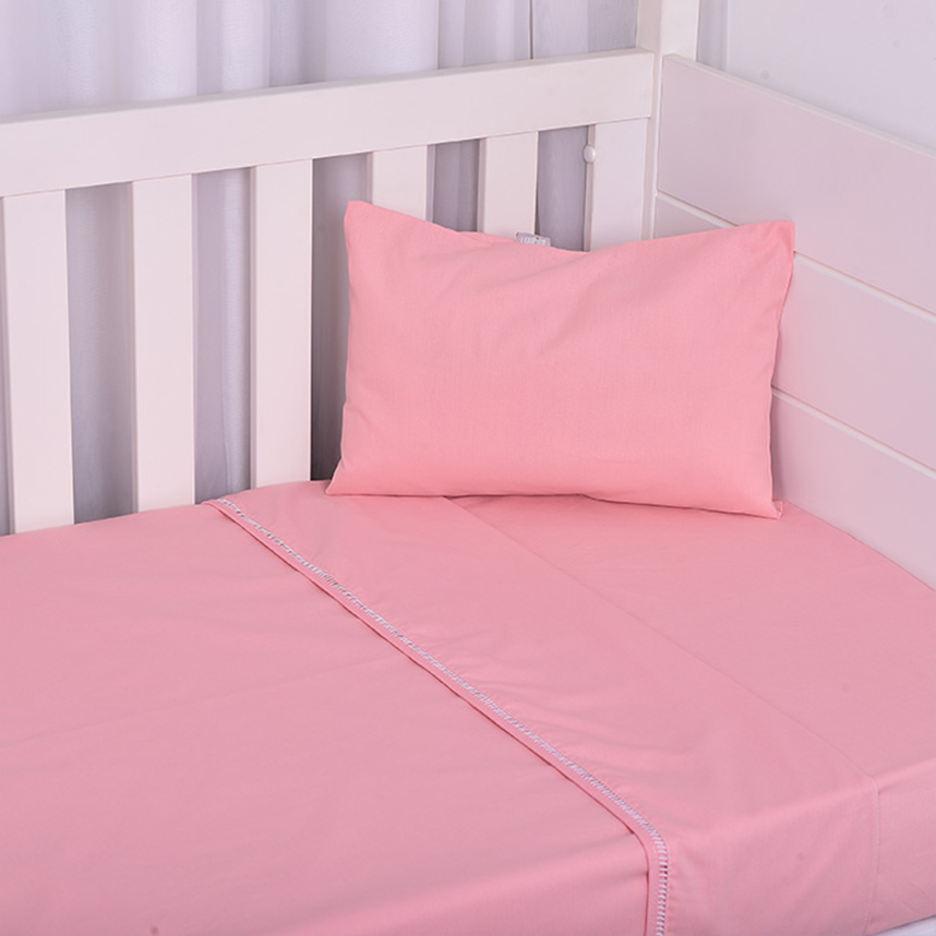 Jogo De Lençol De Berço Americano Minasrey Rosa 3 Peças Jogo De Lençol De Berço Americano Minasrey Rosa 3 Peças