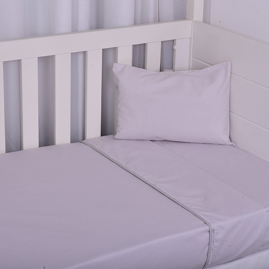 Jogo De Lençol De Berço Americano Minasrey Cinza 3 Peças Jogo De Lençol De Berço Americano Minasrey Cinza 3 Peças