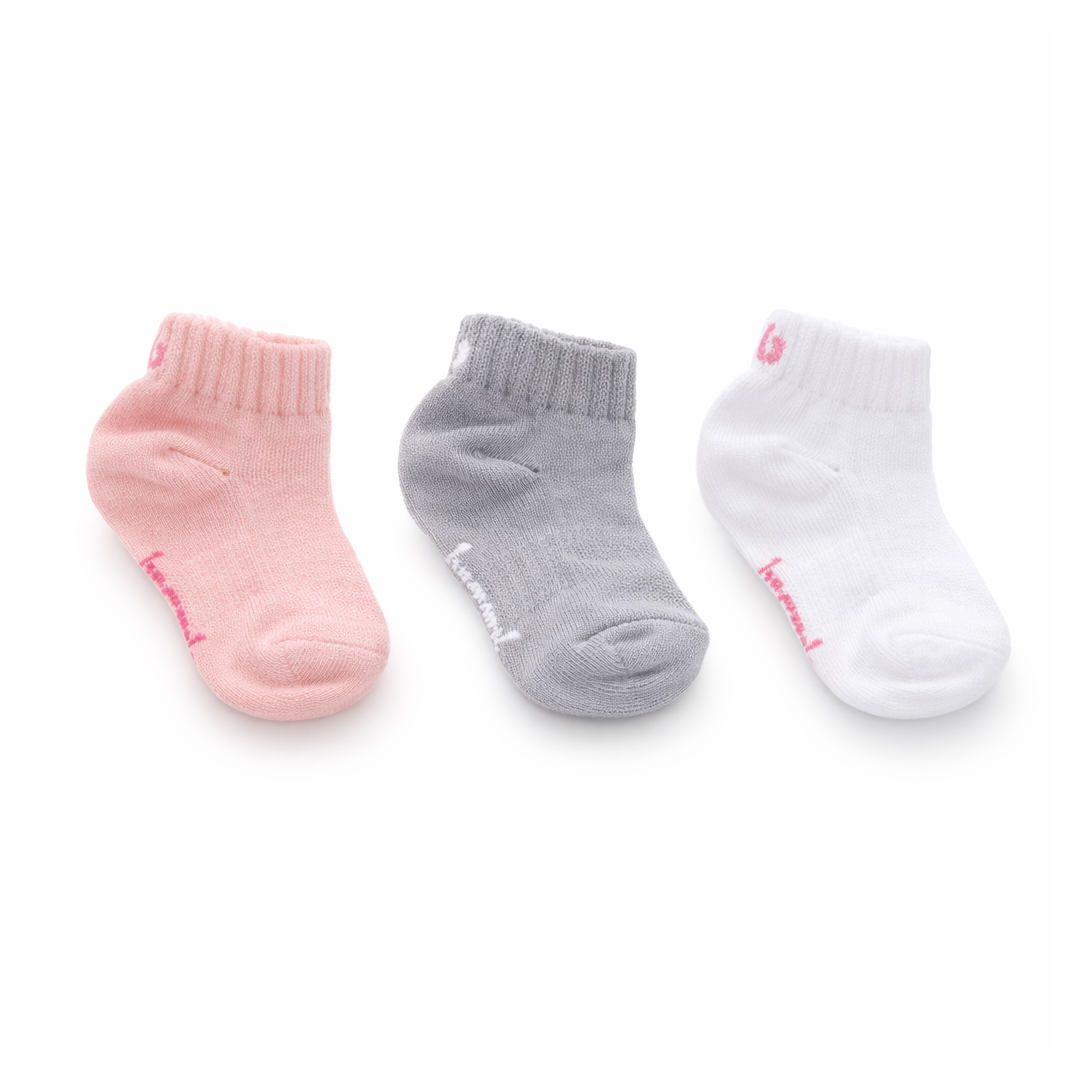Kit Meia Infantil Brando Sapatilha  Com 3 Peças