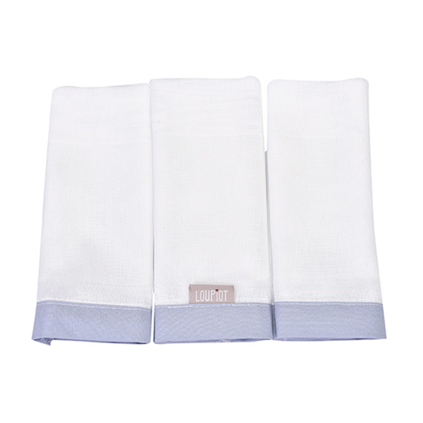 Pano De Boca Minasrey Loupiot Azul  3 Peças