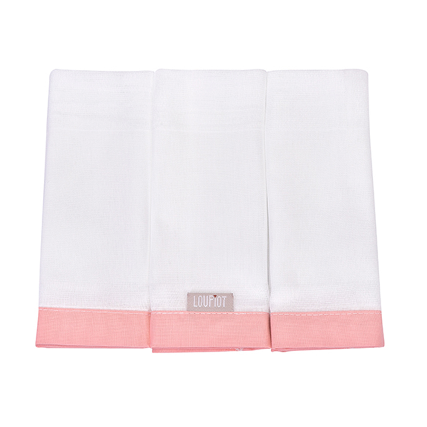 Pano De Boca Minasrey Loupiot Rosa 3 Peças Pano De Boca Minasrey Loupiot Rosa 3 Peças