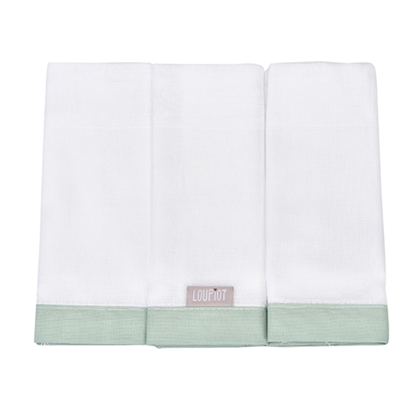 Pano De Boca Minasrey Loupiot Verde 3 Peças