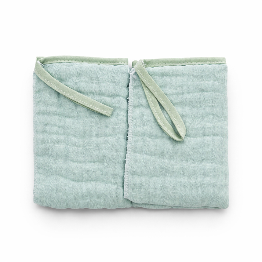 Pano De Boca Minasrey Loupiot E Prendedor Verde 2 Peças