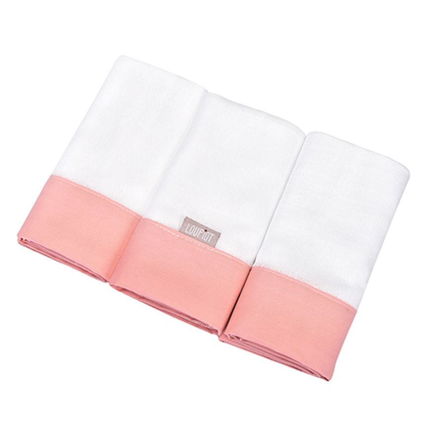 Fralda Bebê Minasrey Loupiot Rosa 3 Peças Fralda Bebê Minasrey Loupiot Rosa 3 Peças