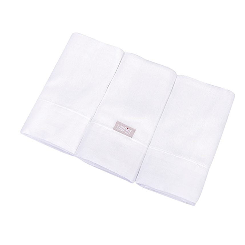 Fralda Bebê Minasrey Loupiot  Branco 3 Peças Fralda Bebê Minasrey Loupiot  Branco 3 Peças