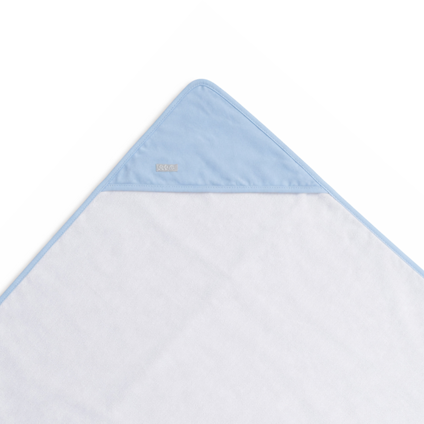 Toalha Bebê Com Capuz Minasrey Loupiot Com Forro Azul Toalha Bebê Com Capuz Minasrey Loupiot Com Forro Azul