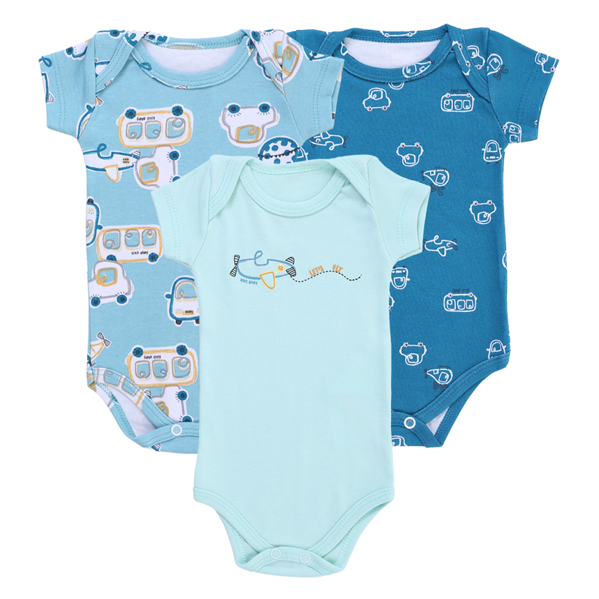 Kit Body Bebê Kiko Manga Curta Estampa Avião Peças Kit Body Bebê Kiko Manga Curta Estampa Avião Peças