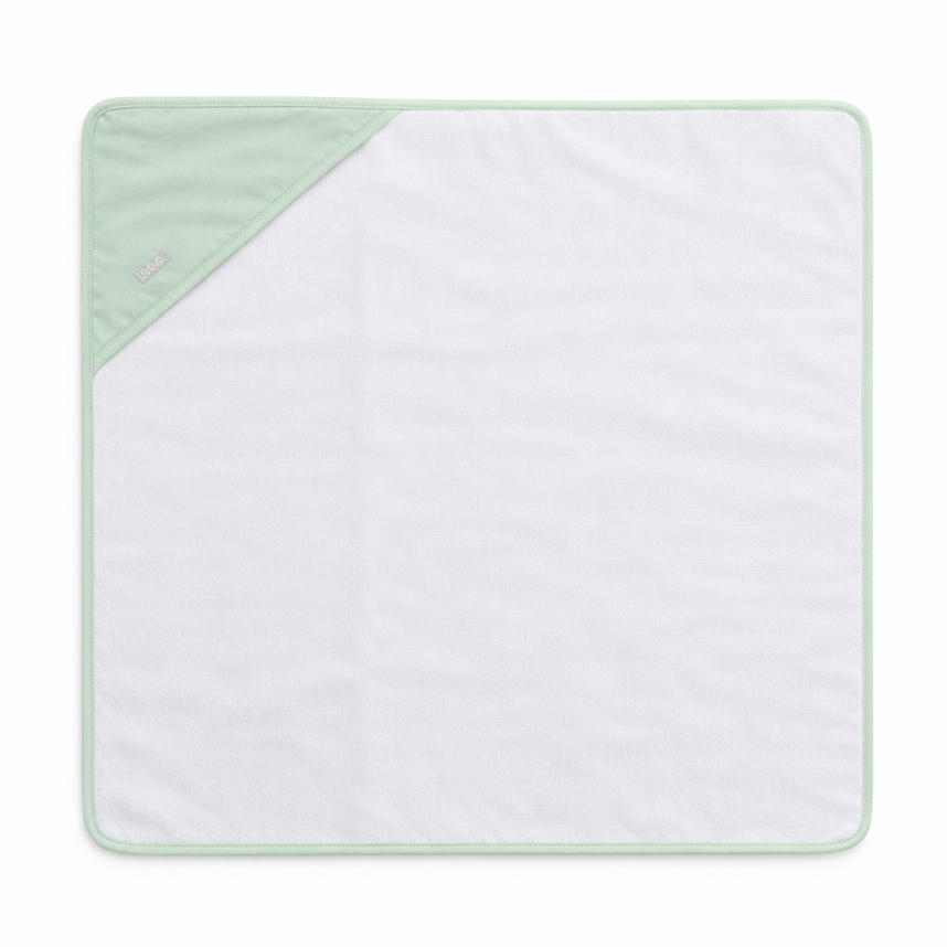 Toalha Bebê Com Capuz Minasrey Loupiot Com Forro Verde