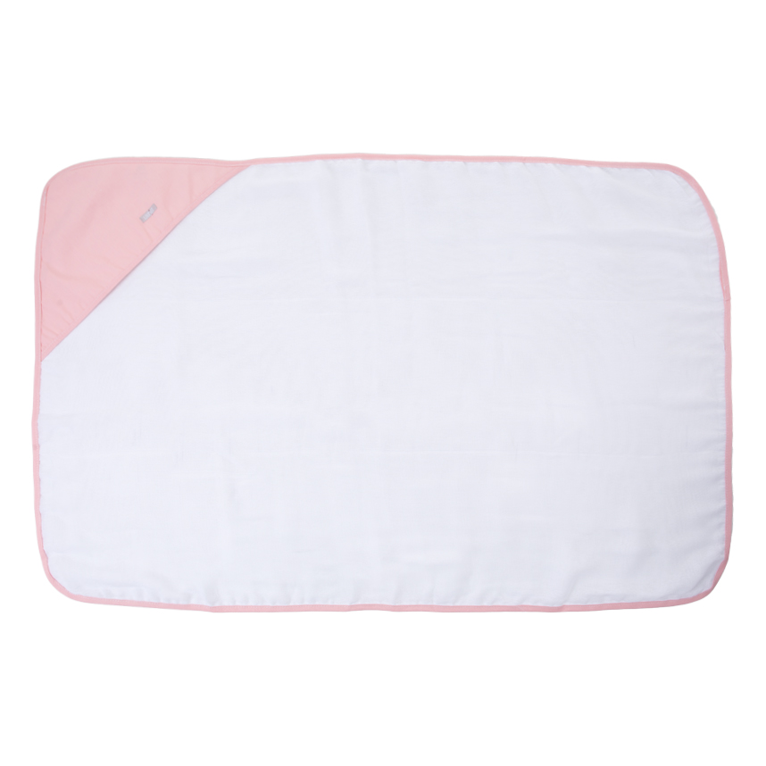 Toalha Com Capuz Infantil Minasrey Loupiot Fralda Rosa