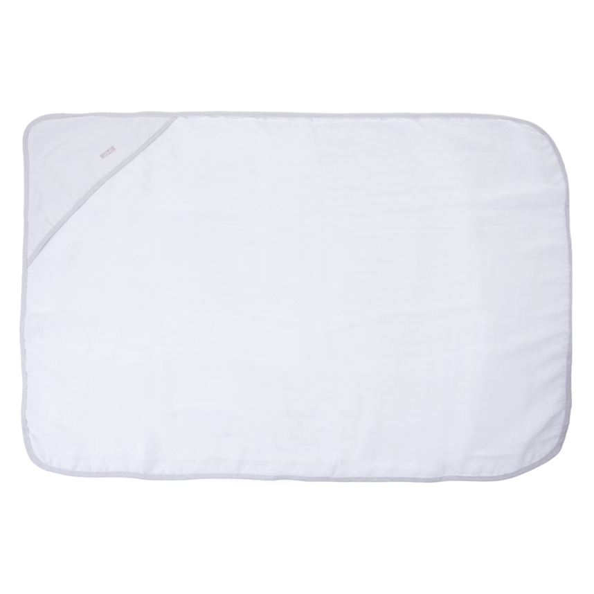 Toalha Com Capuz Infantil Minasrey Loupiot Fralda Cinza