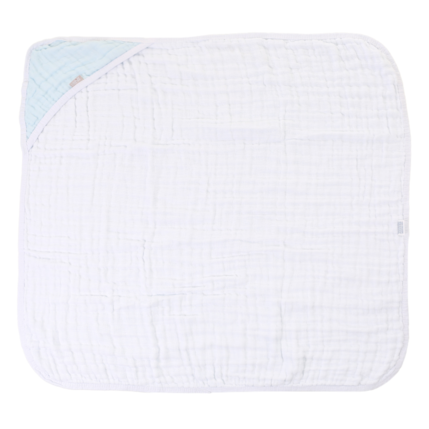 Toalha Soft Bebê Com Capuz Minasrey Loupiot Azul