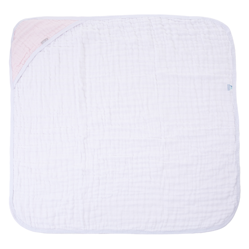 Toalhão Soft Bebê Com Capuz Minasrey Loupiot Rosa
