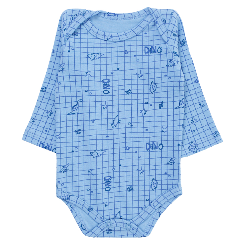 Kit Body Bebê Kiko Manga Longa Estampa Dinossauro 3 Peças Kit Body Bebê Kiko Manga Longa Estampa Dinossauro 3 Peças