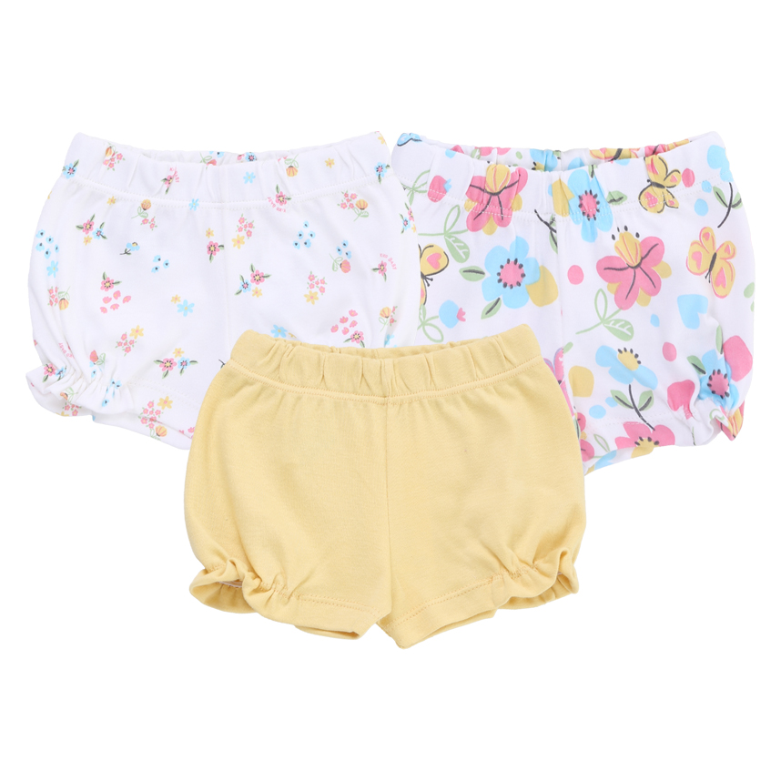 Kit Short Bebê Kiko Estampa Borboletas Em Suedine 3 Peças Kit Short Bebê Kiko Estampa Borboletas Em Suedine 3 Peças