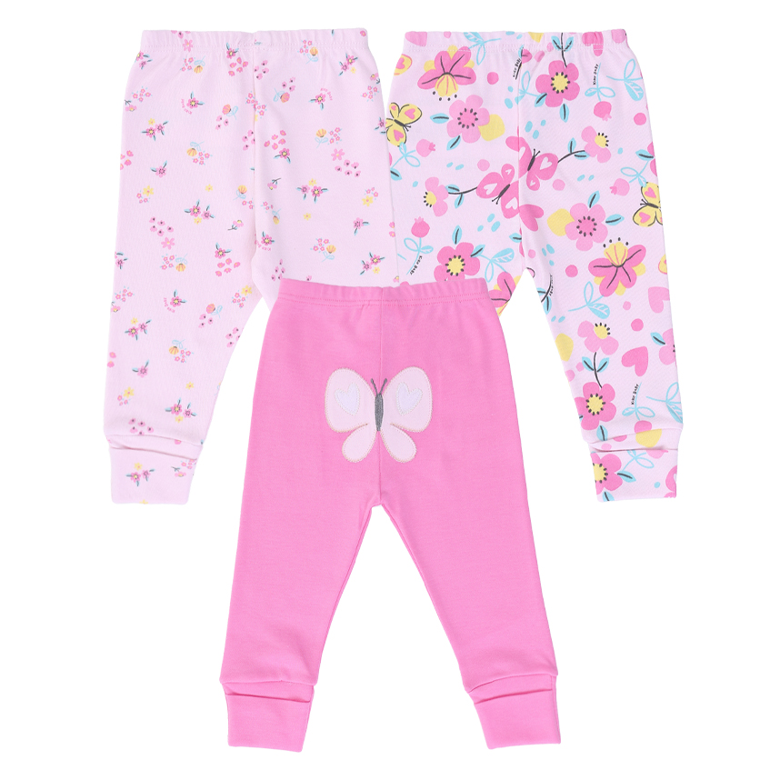 Kit Mijão Bebê Kiko Estampa Borboletas 3 Peças Kit Mijão Bebê Kiko Estampa Borboletas 3 Peças
