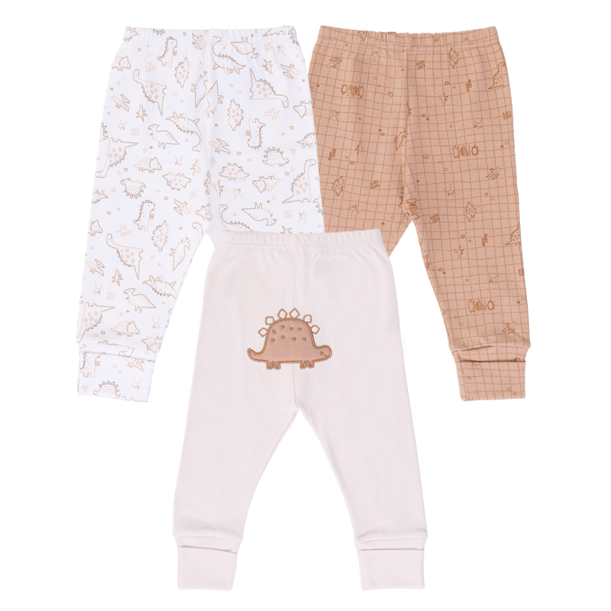 Kit Mijão Bebê Kiko Estampa Dinossauro Suedine 3 Peças Kit Mijão Bebê Kiko Estampa Dinossauro Suedine 3 Peças
