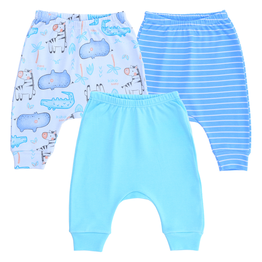 Kit Mijão Bebê Kiko Estampa Safari 3 Peças