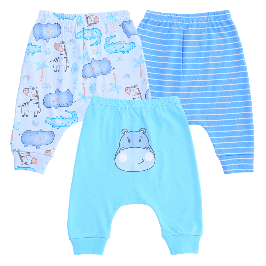 Kit Mijão Bebê Kiko Estampa Safari 3 Peças