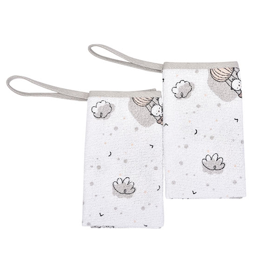 Pano De Boca Cia Do Neném Estampa Urso 2 Peças