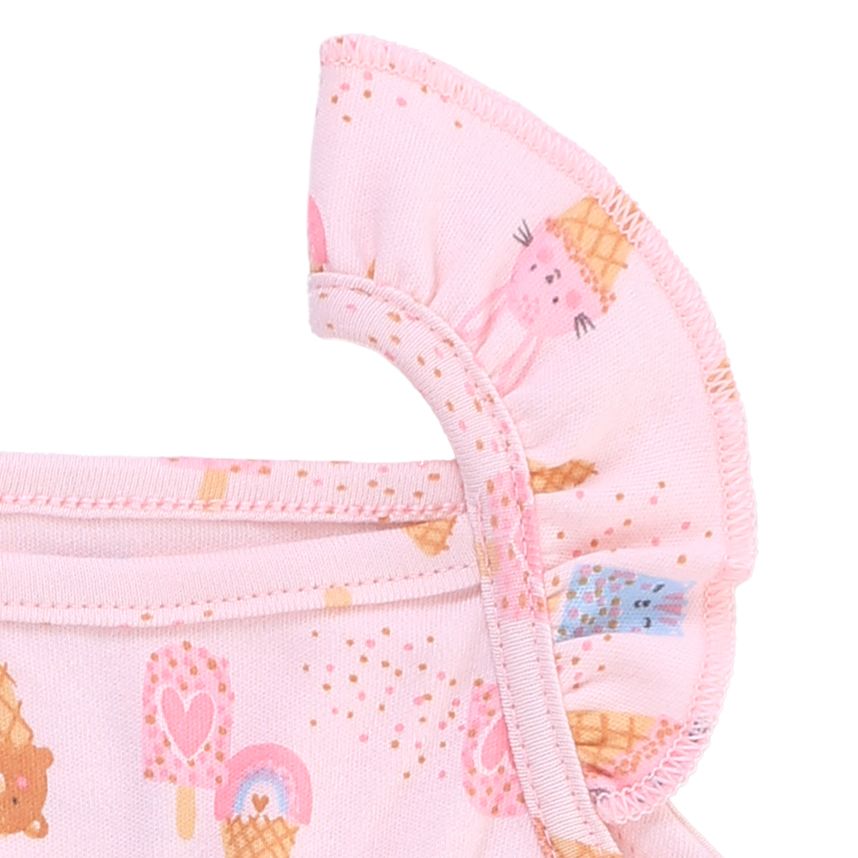 Banho De Sol Bebê Kiko Estampa Sorvetes Em Suedine