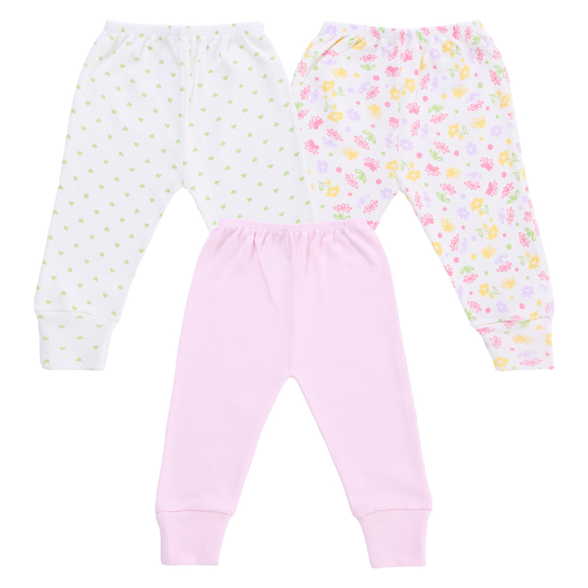 Kit Mijão Bebê Estilinho Estampa Poá E Flores 3 Peças Kit Mijão Bebê Estilinho Estampa Poá E Flores 3 Peças