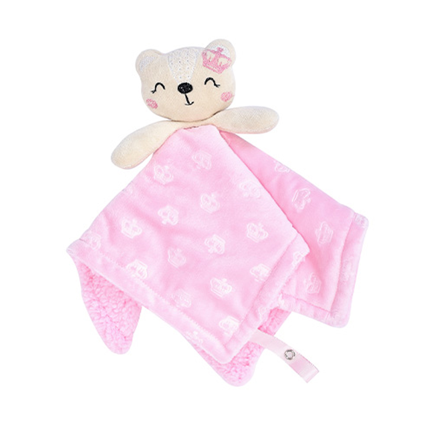 Naninha Reininho Classic Sherpa Ursinha Rosa