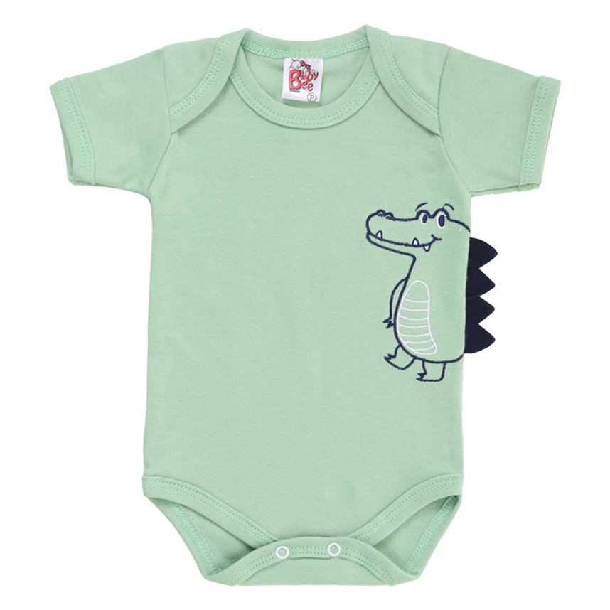 Conjunto Bebê Baby Bee Body E Bermuda Estampa Safari