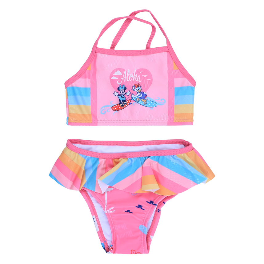 Biquini Infantil Cae Detalhe Babado Top Minnie