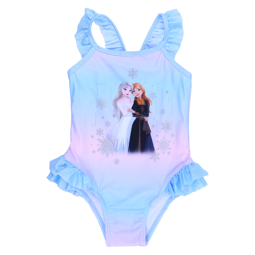 Maiô Bebê Cae Detalhe Babados Estampa Frozen