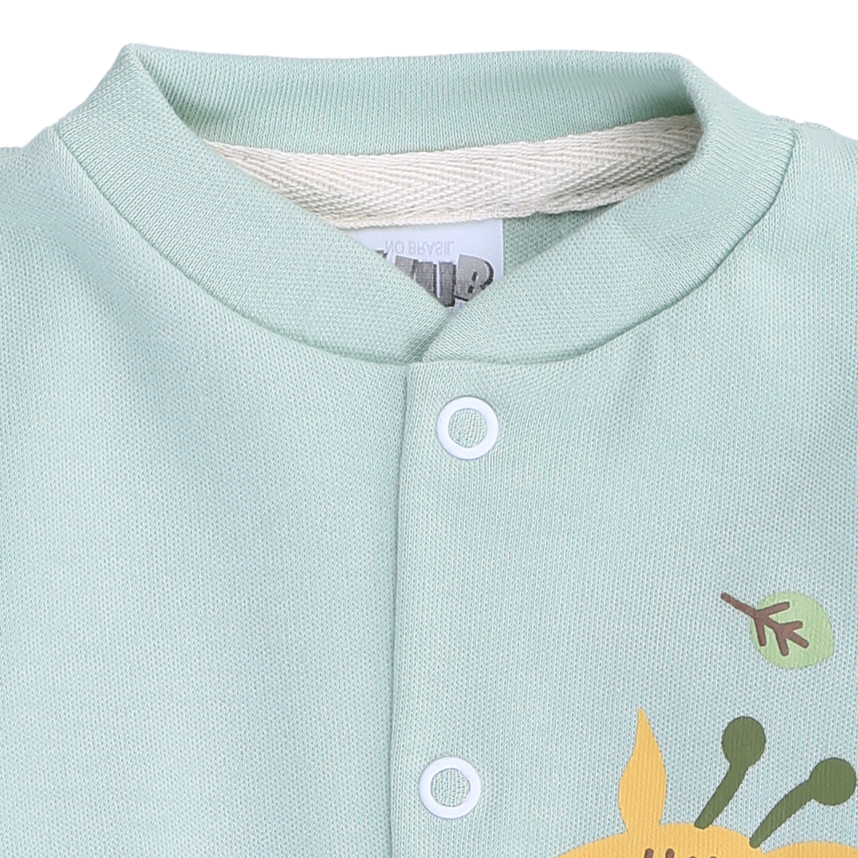 Macacão Longo Bebê Klub Kids Safari Em Suedine