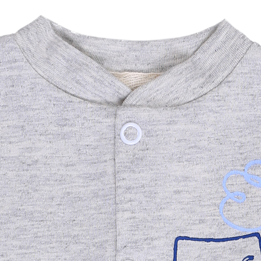 Macacão Curto Bebê Klub Kids Bichos Em Suedine