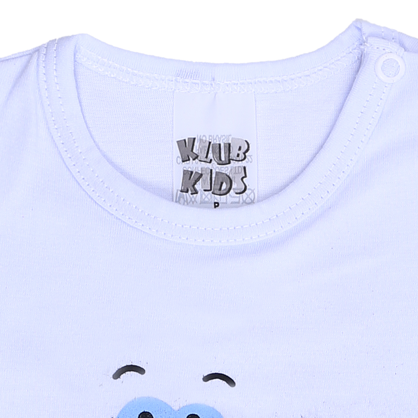 Macacão Curto Bebê Klub Kids Dinossauro Em Suedine Macacão Curto Bebê Klub Kids Dinossauro Em Suedine