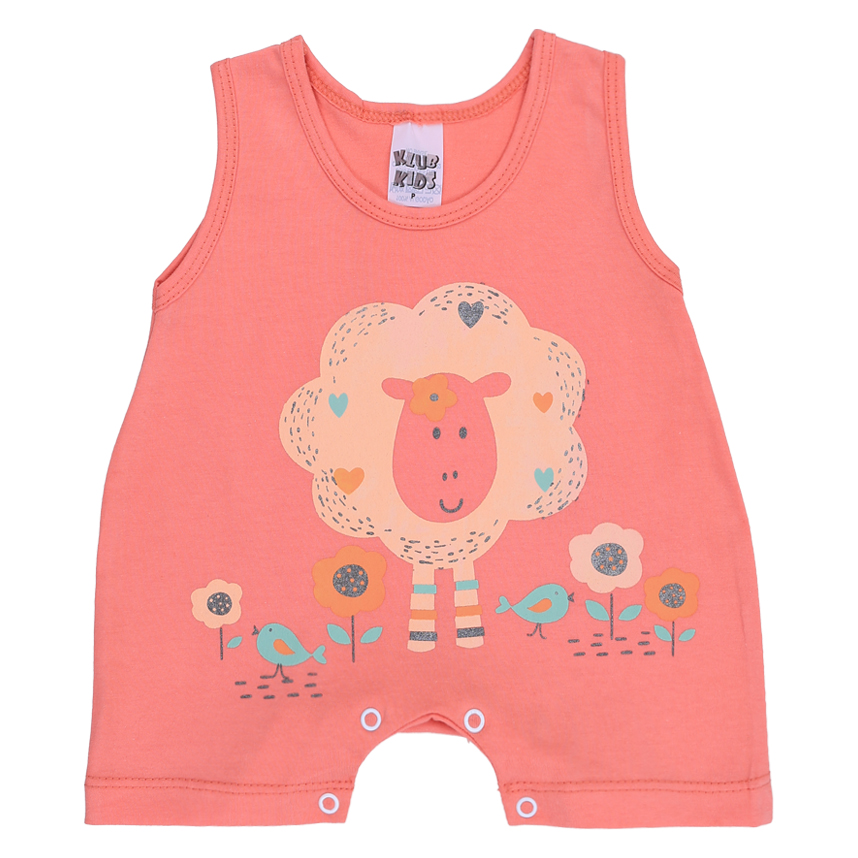 Banho De Sol Bebê Klub Kids Ovelha E Flores Em Suedine