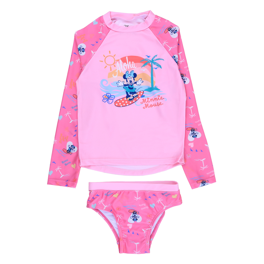 Conjunto Infantil Cae Cropped E Calcinha Estampa Minnie