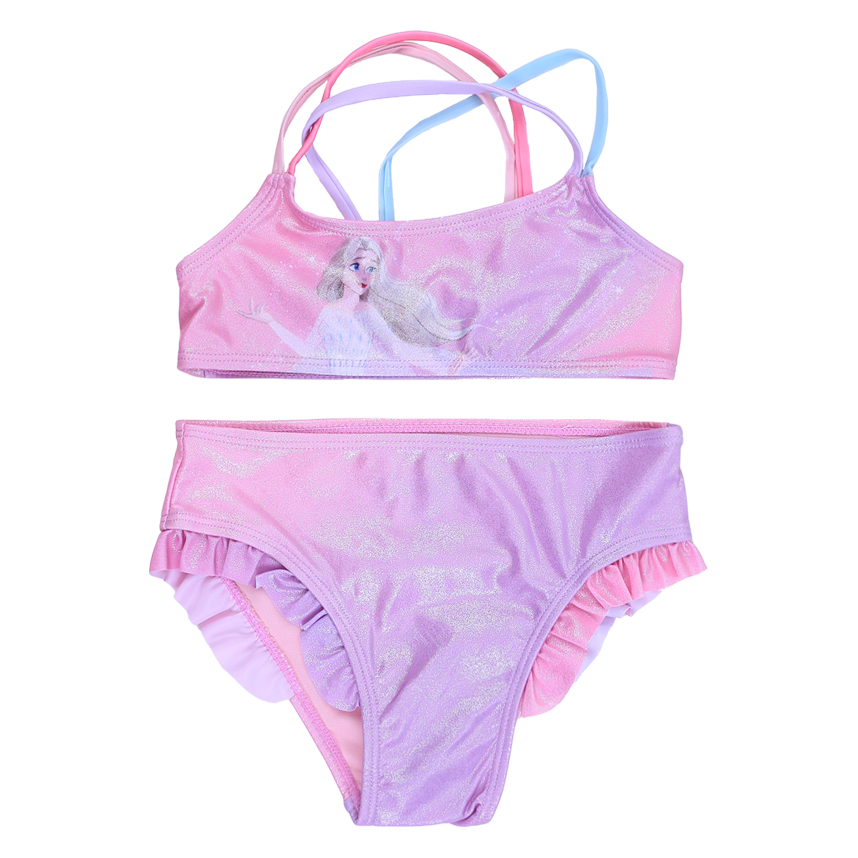 Conjunto Infantil Cae Blusa E Calcinha Estampa Sereia Ariel